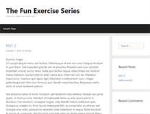 Tablet Screenshot of funexerciseseries.com